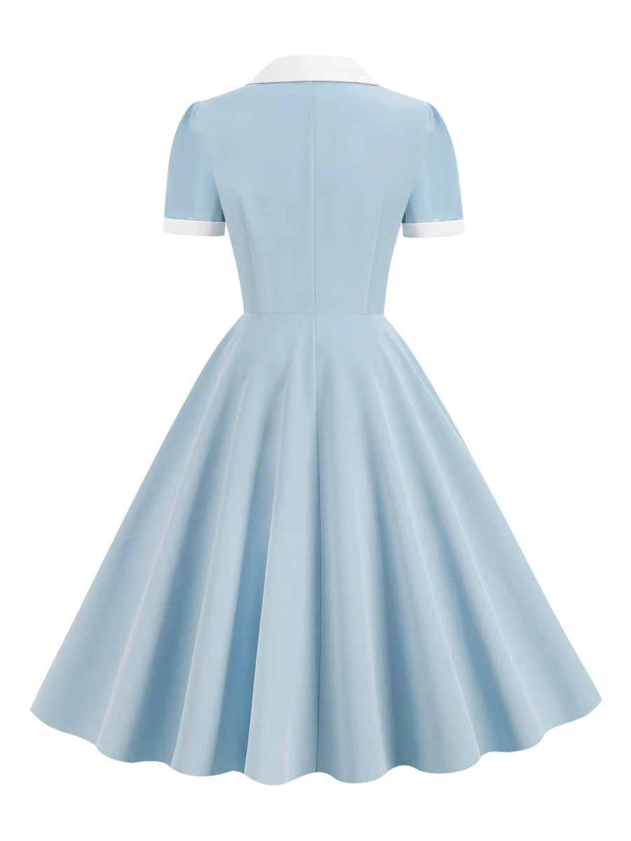 Robe Vintage Jour Bleu - Louise Vintage