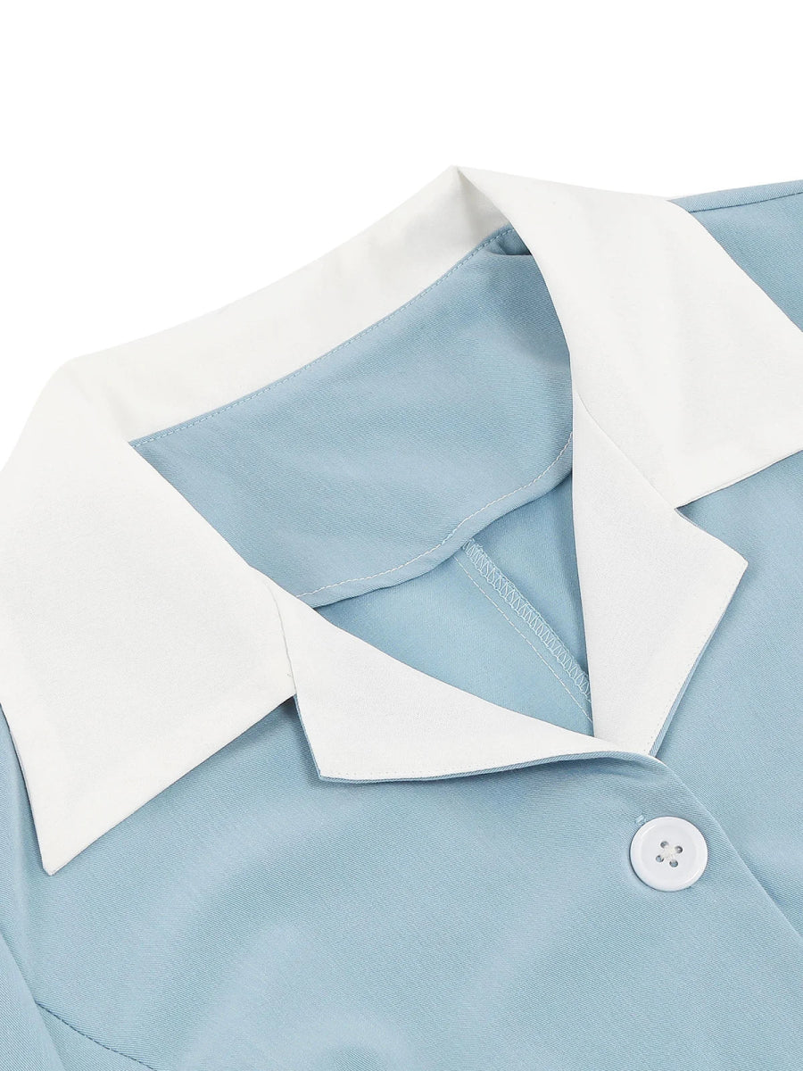 Robe Vintage Jour Bleu - Louise Vintage