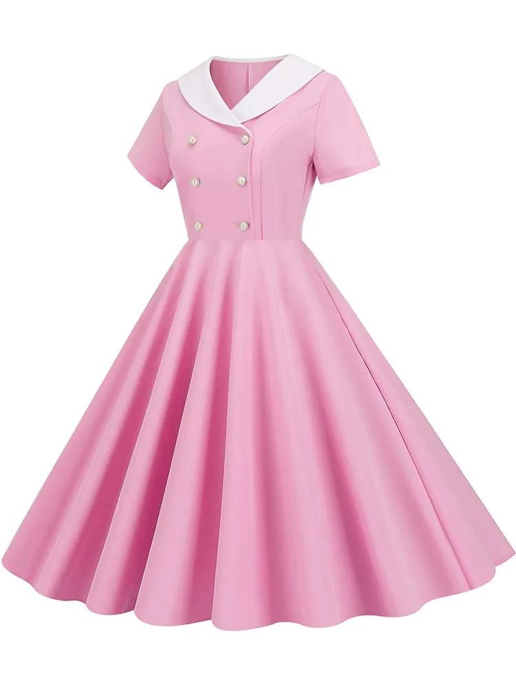 Robe Vintage Mariage Rose - Louise Vintage