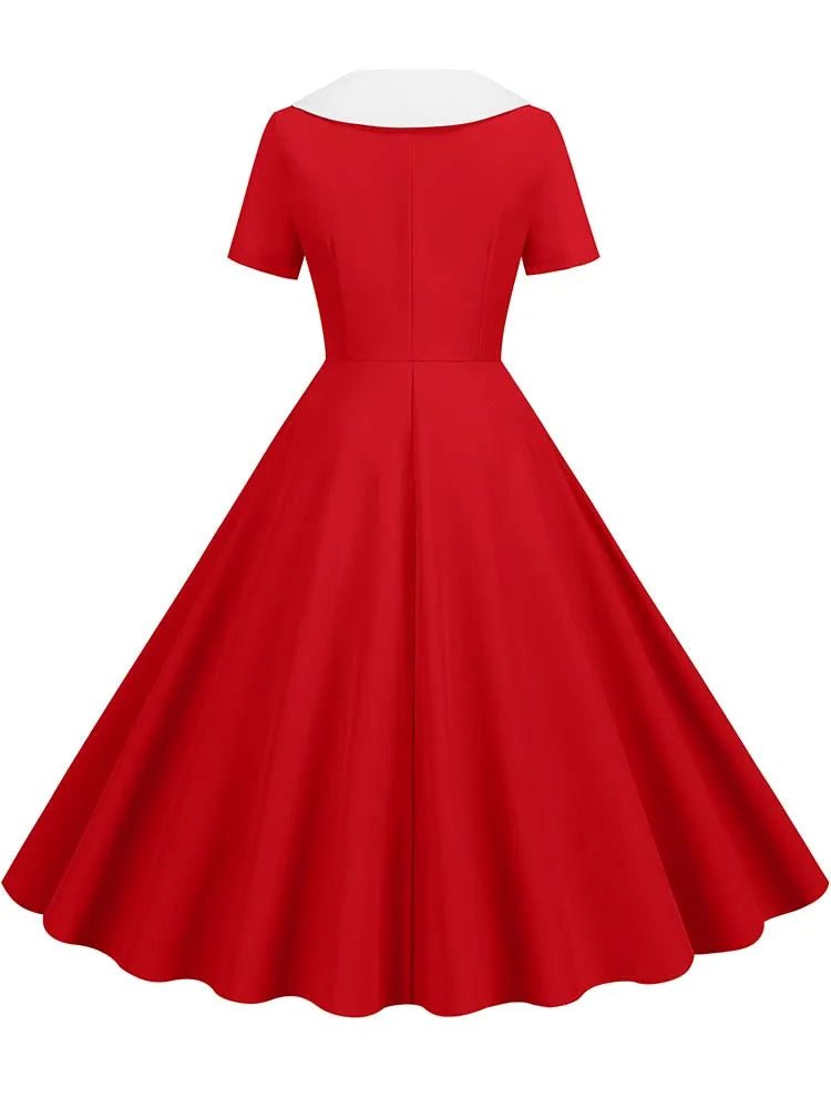 Robe Vintage Mariage Rouge - Louise Vintage