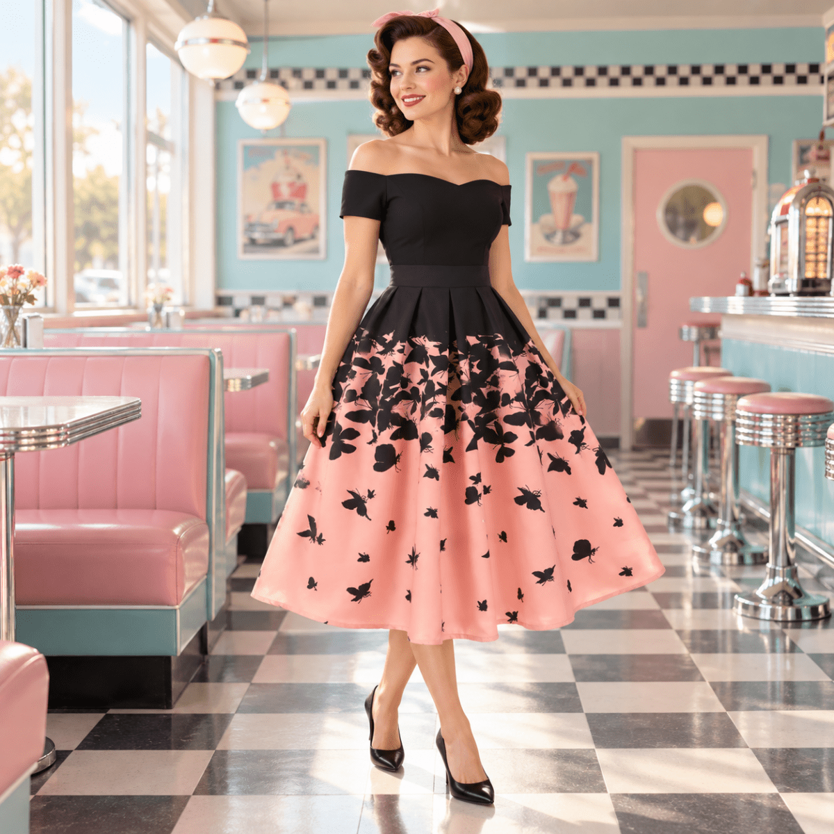 Robe Vintage Papillons - Louise Vintage