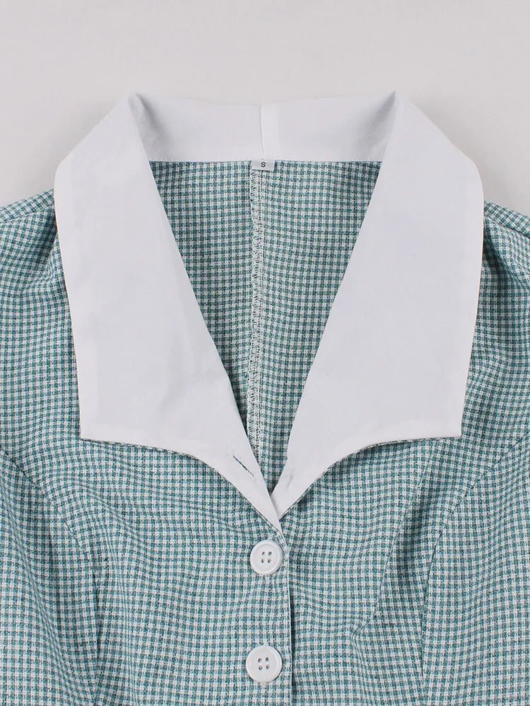 Robe Vintage Plissée Ciel - Louise Vintage