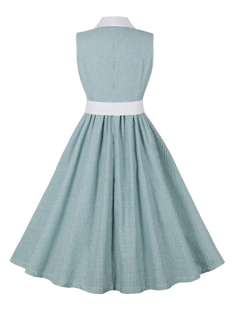 Robe Vintage Plissée Ciel - Louise Vintage