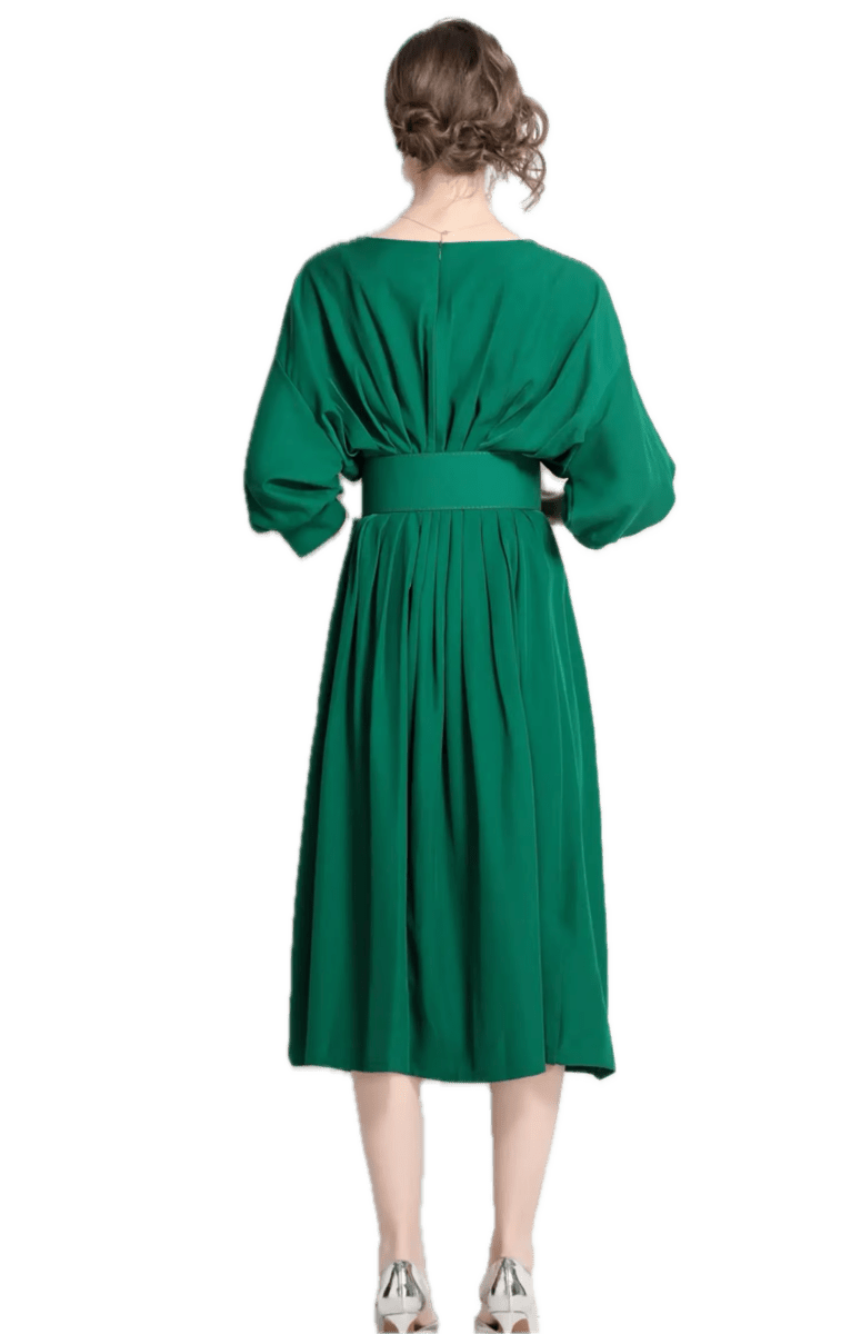 Robe Vintage Qualité Verte - Louise Vintage
