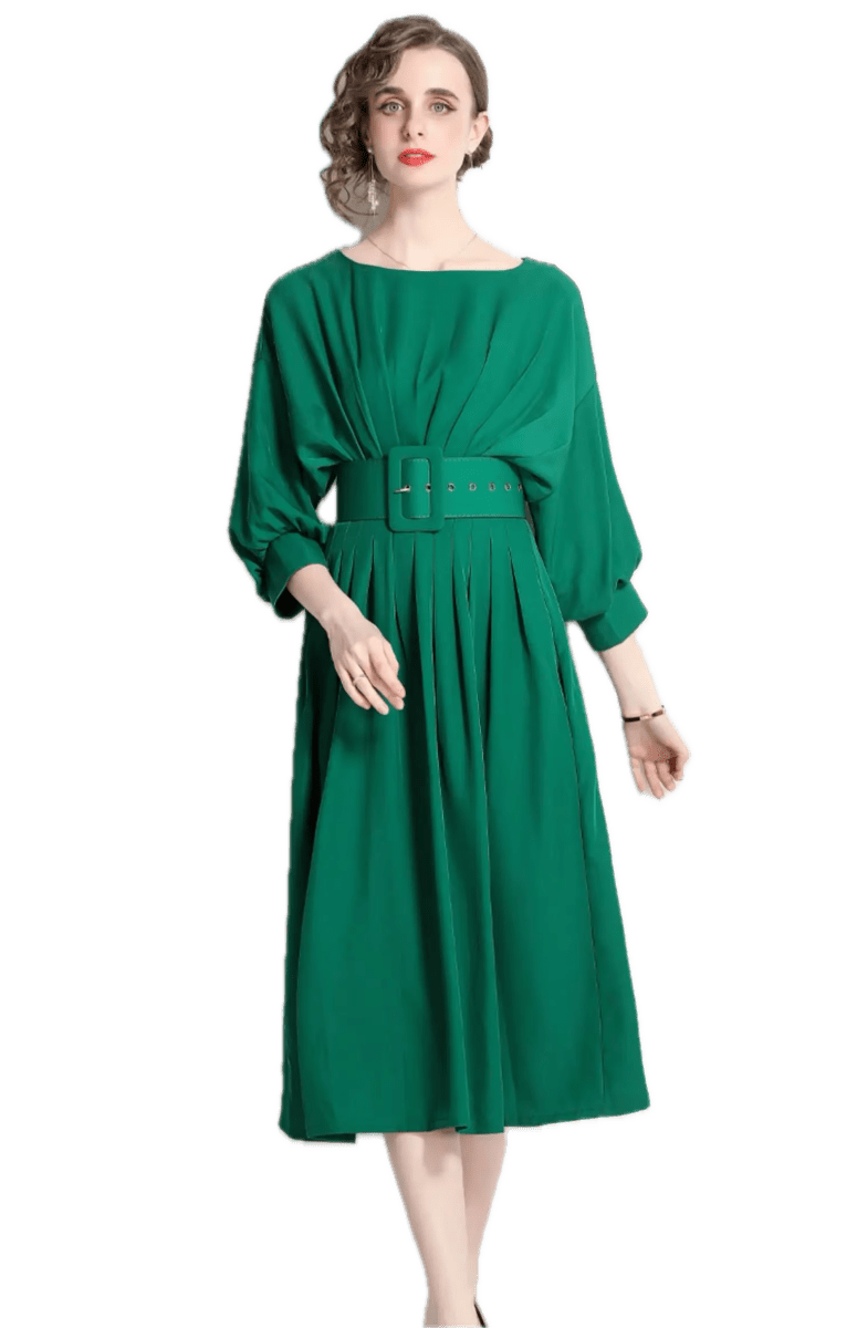 Robe Vintage Qualité Verte - Louise Vintage