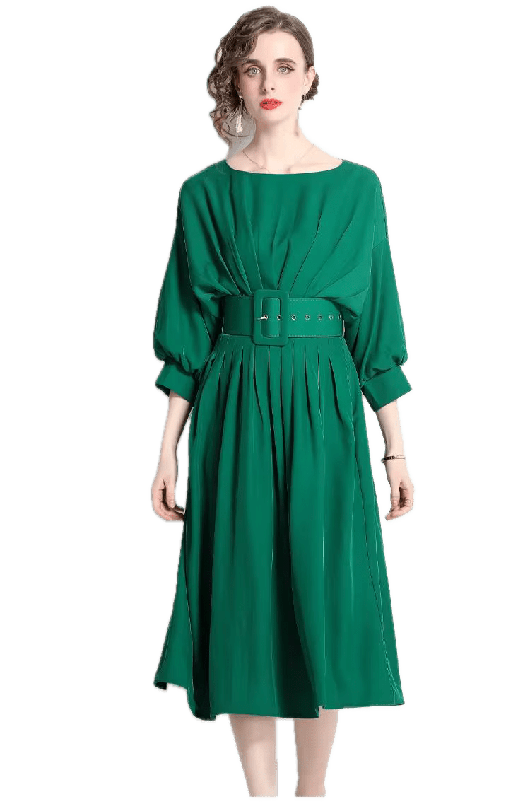 Robe Vintage Qualité Verte - Louise Vintage