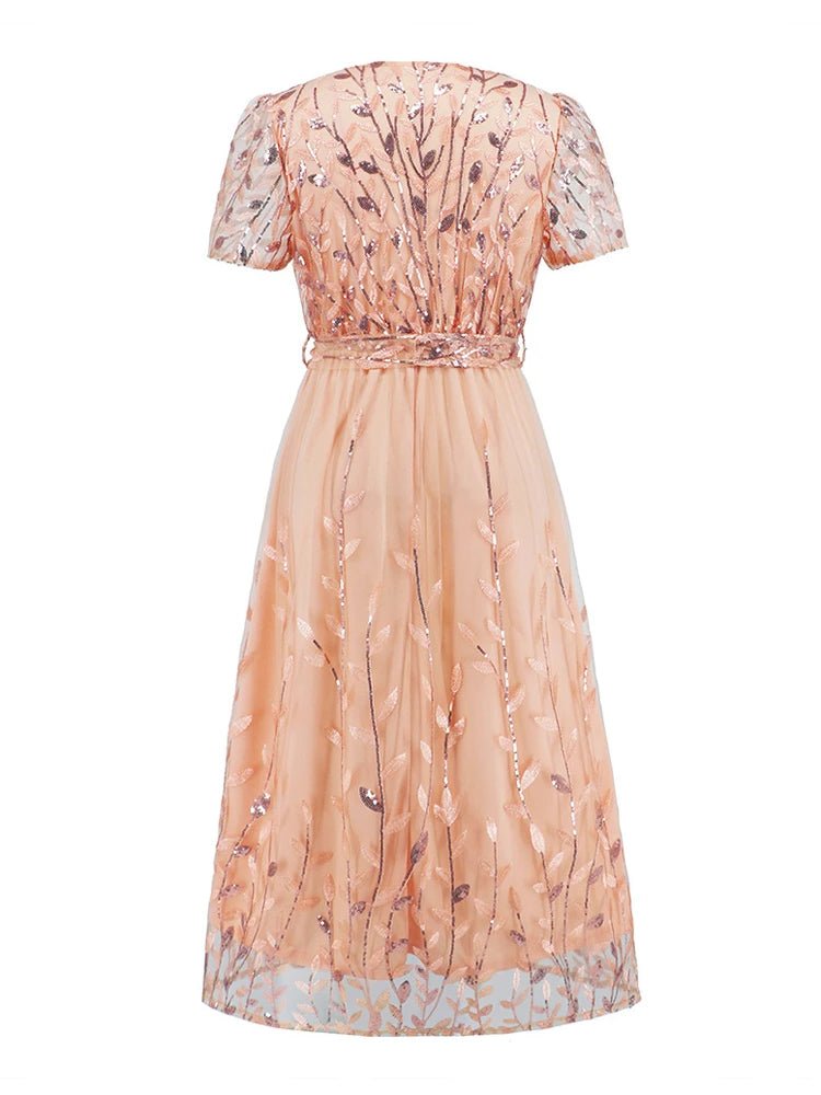 Robe Vintage Récéption Rose - Louise Vintage