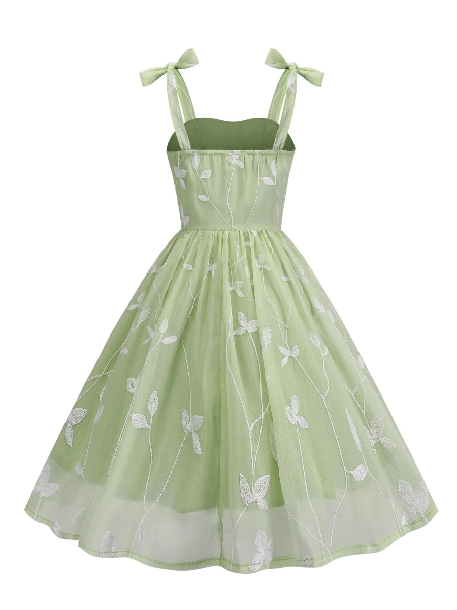 Robe Vintage Récéption Verte - Louise Vintage