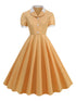 Robe Vintage Romantique Jaune - Louise Vintage
