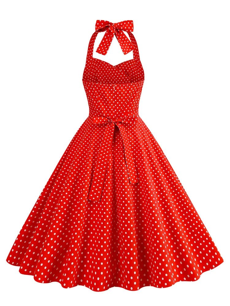 Robe Vintage Rouge et Blanche - Louise Vintage