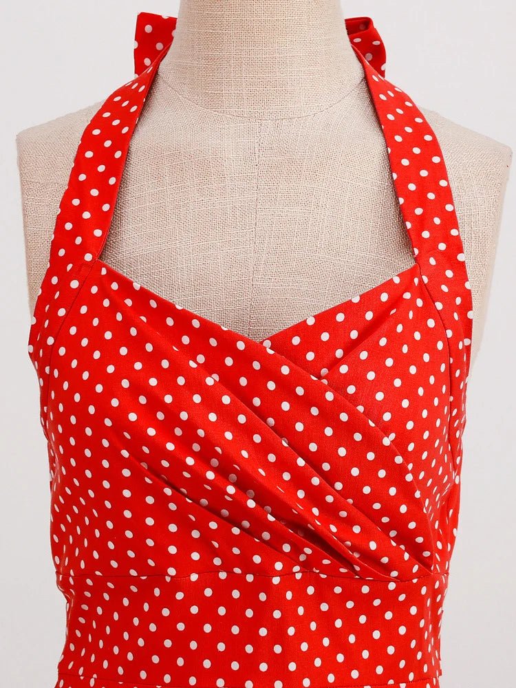 Robe Vintage Rouge et Blanche - Louise Vintage