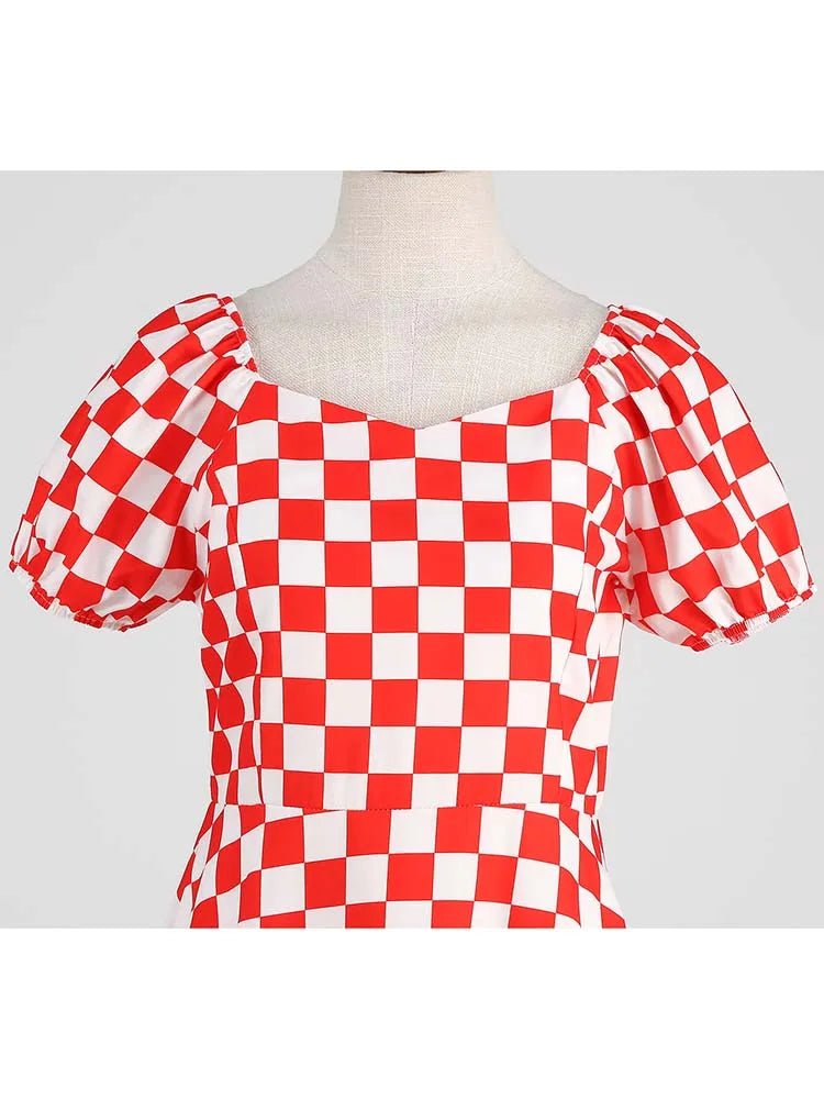 Robe Vintage Rouge Moderne - Louise Vintage