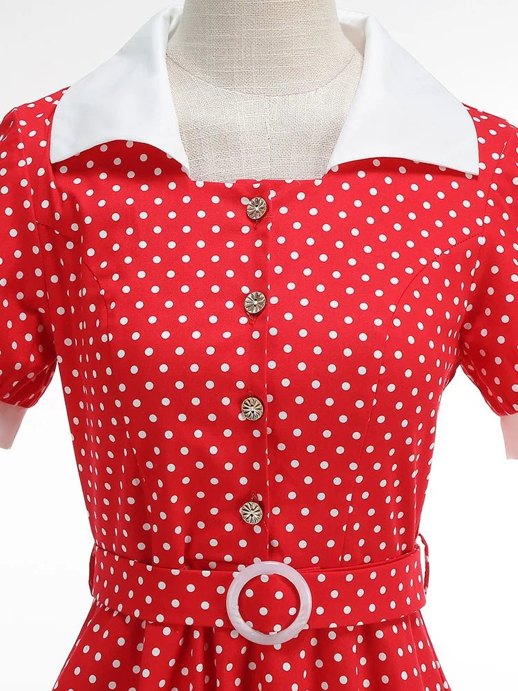 Robe Vintage Rouge Passion - Louise Vintage
