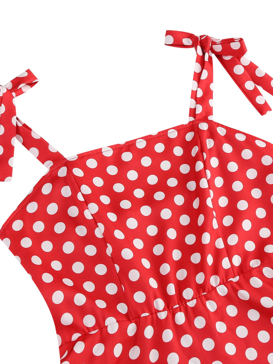 Robe Vintage Sans Manches Rouge - Louise Vintage