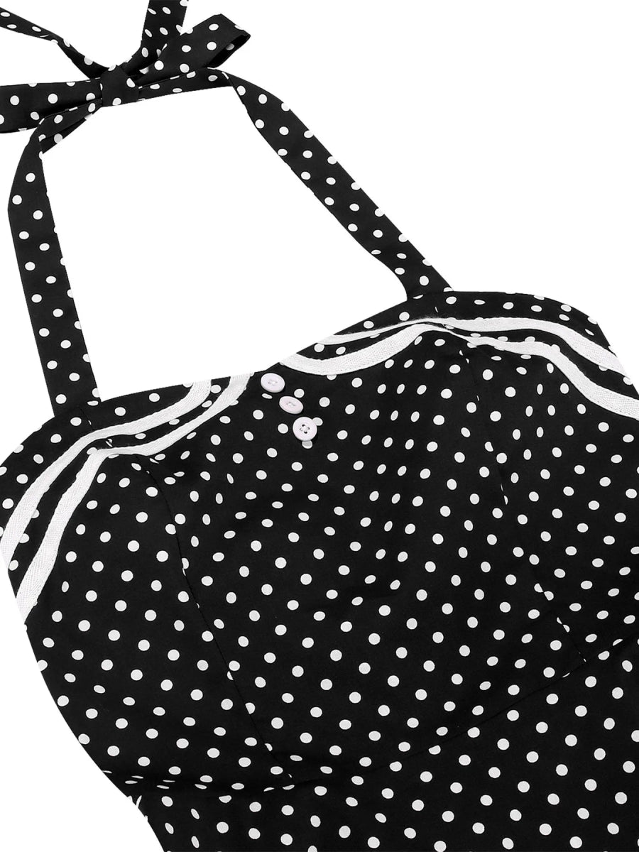 Robe Vintage Trapeze Noir - Louise Vintage