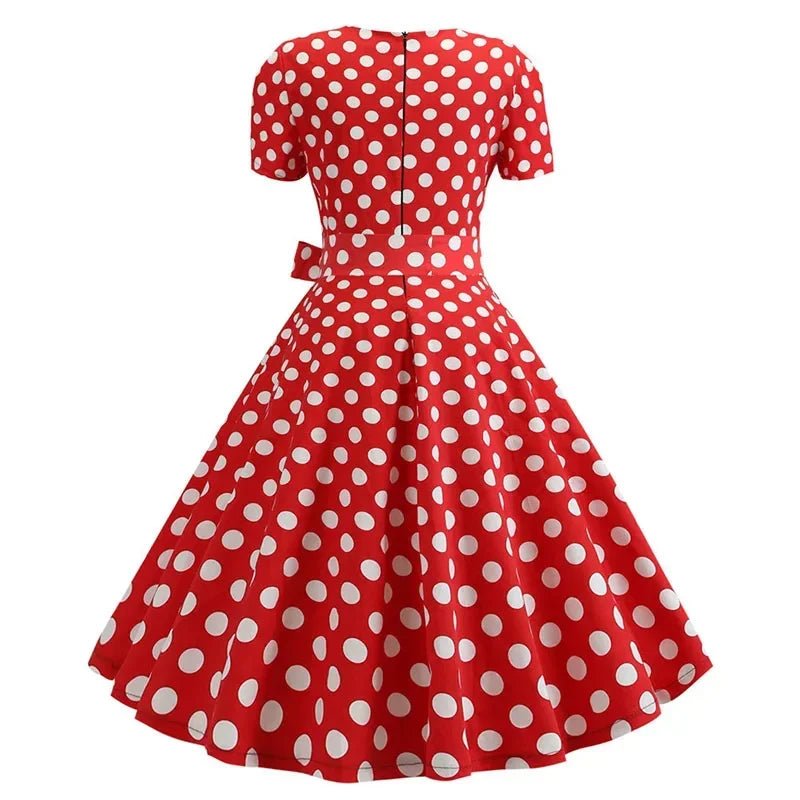 Robe Vintage Trapeze Rouge - Louise Vintage