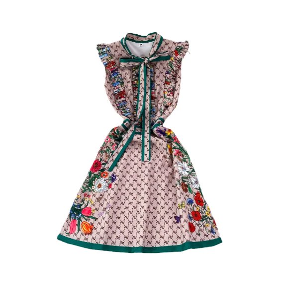 Robe Vintage Vieux Rose Longue - Louise Vintage