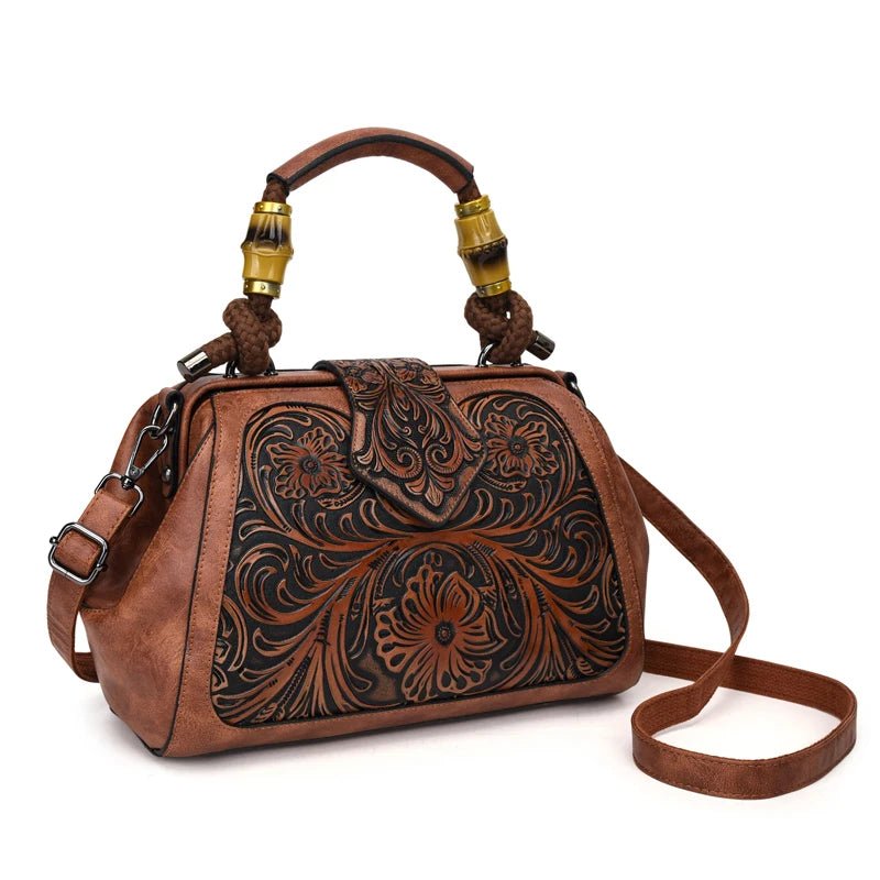 Sac à Main Style Vintage Marron - Louise Vintage