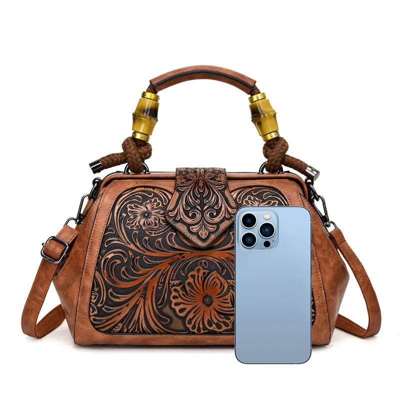 Sac à Main Style Vintage Marron - Louise Vintage