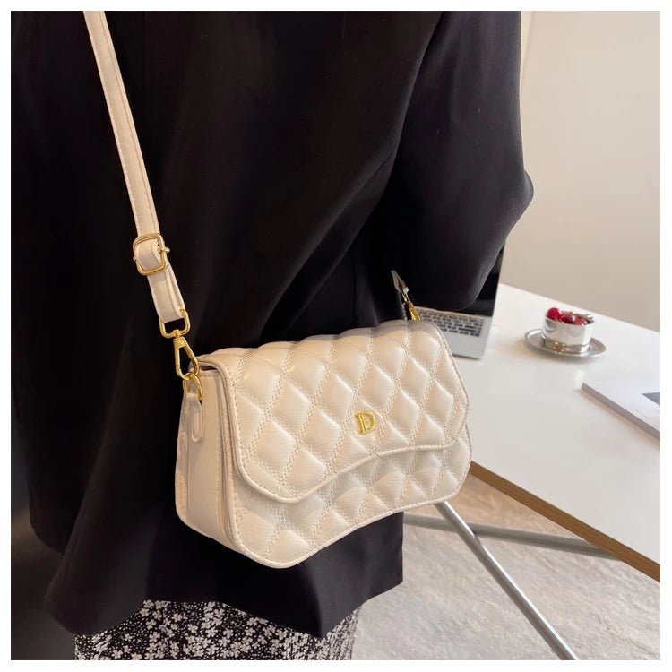 Sac à Main Vintage en Cuir Blanc - Louise Vintage