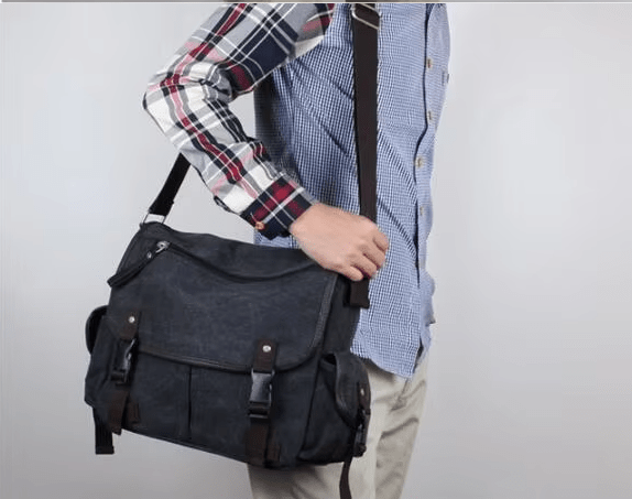Sac Besace Vintage Noir - Louise Vintage