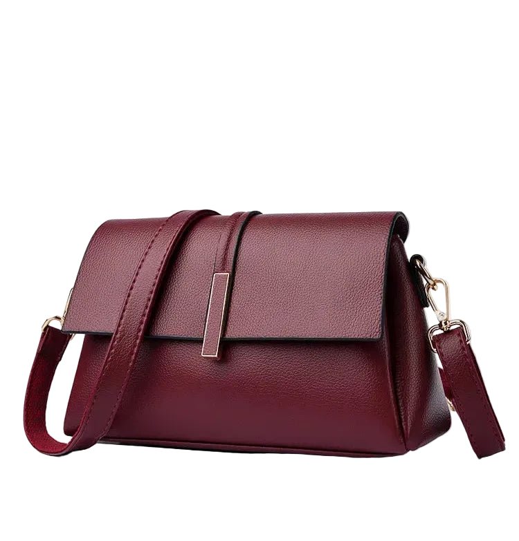 Sac Femme Cuir Vintage Bordeaux - Louise Vintage
