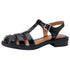 Sandales Cuir Femme Vintage Noir - Louise Vintage