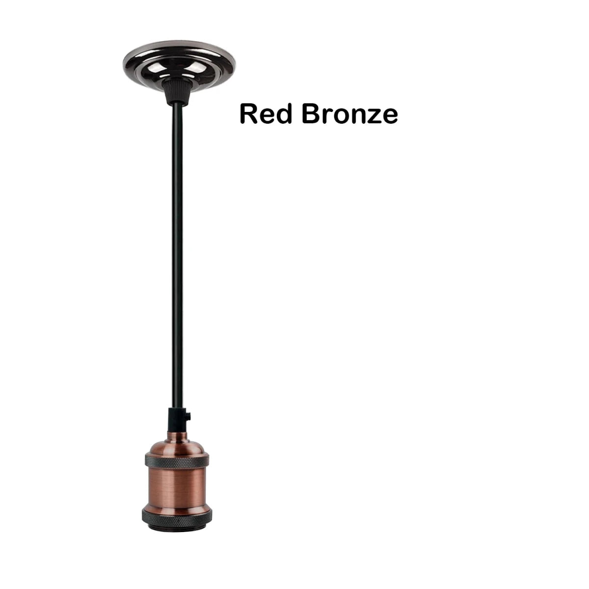 Suspension Rétro Vintage Bronze Rouge - Louise Vintage