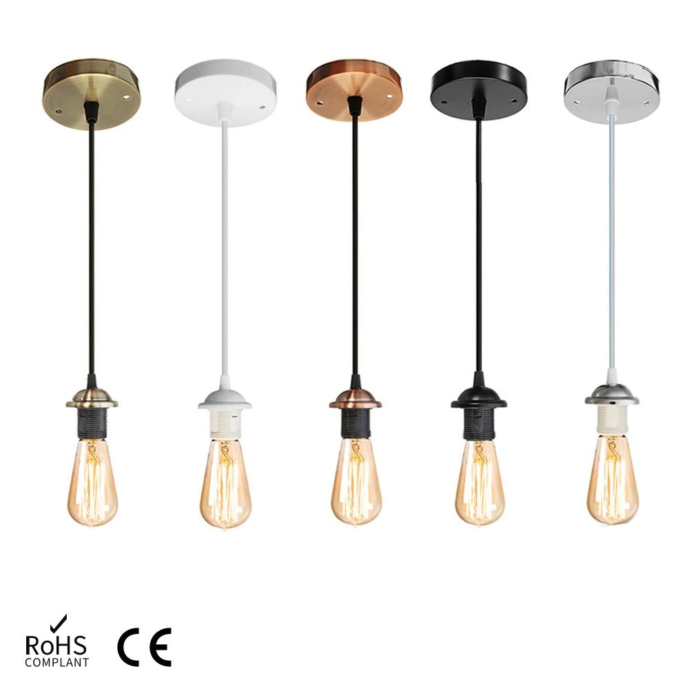 Suspension Rétro Vintage Noir Brillant - Louise Vintage