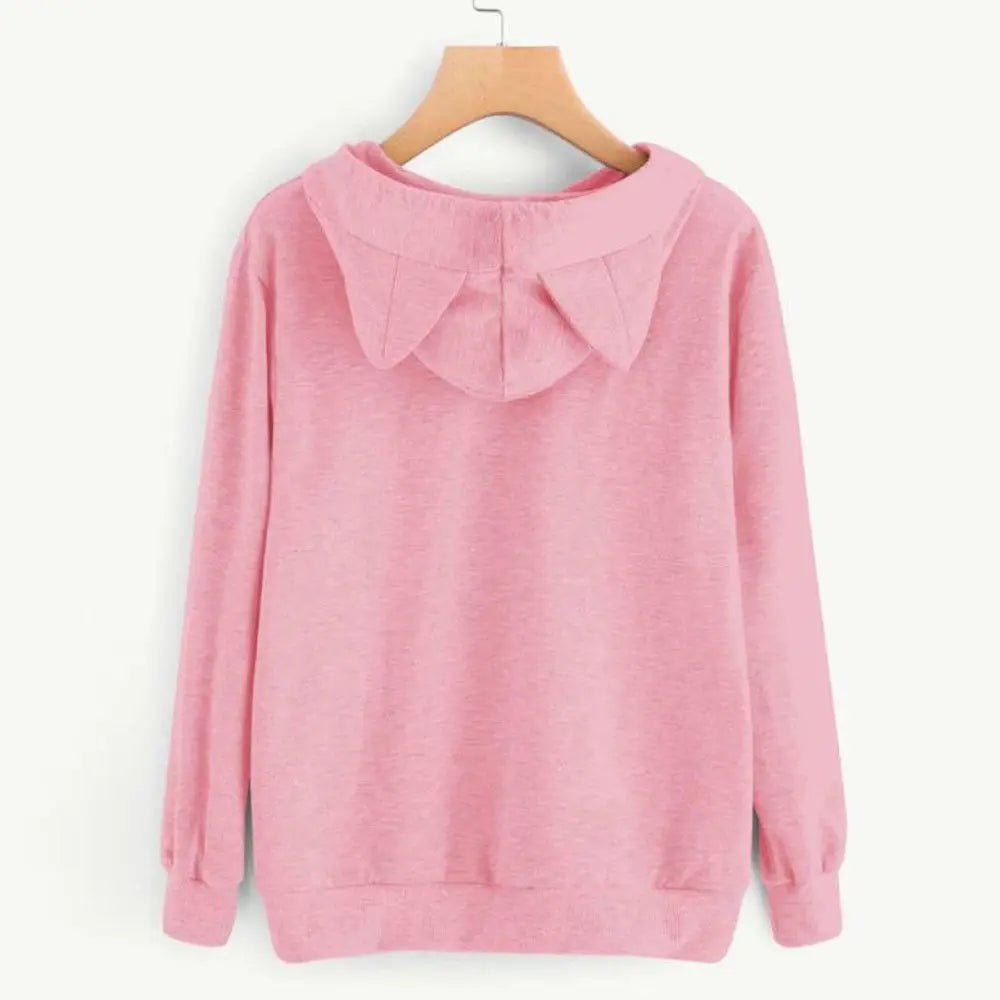 Sweat Vintage à Capuche Rose - Louise Vintage