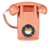 Téléphone Fixe Vintage Compatible Box Rose