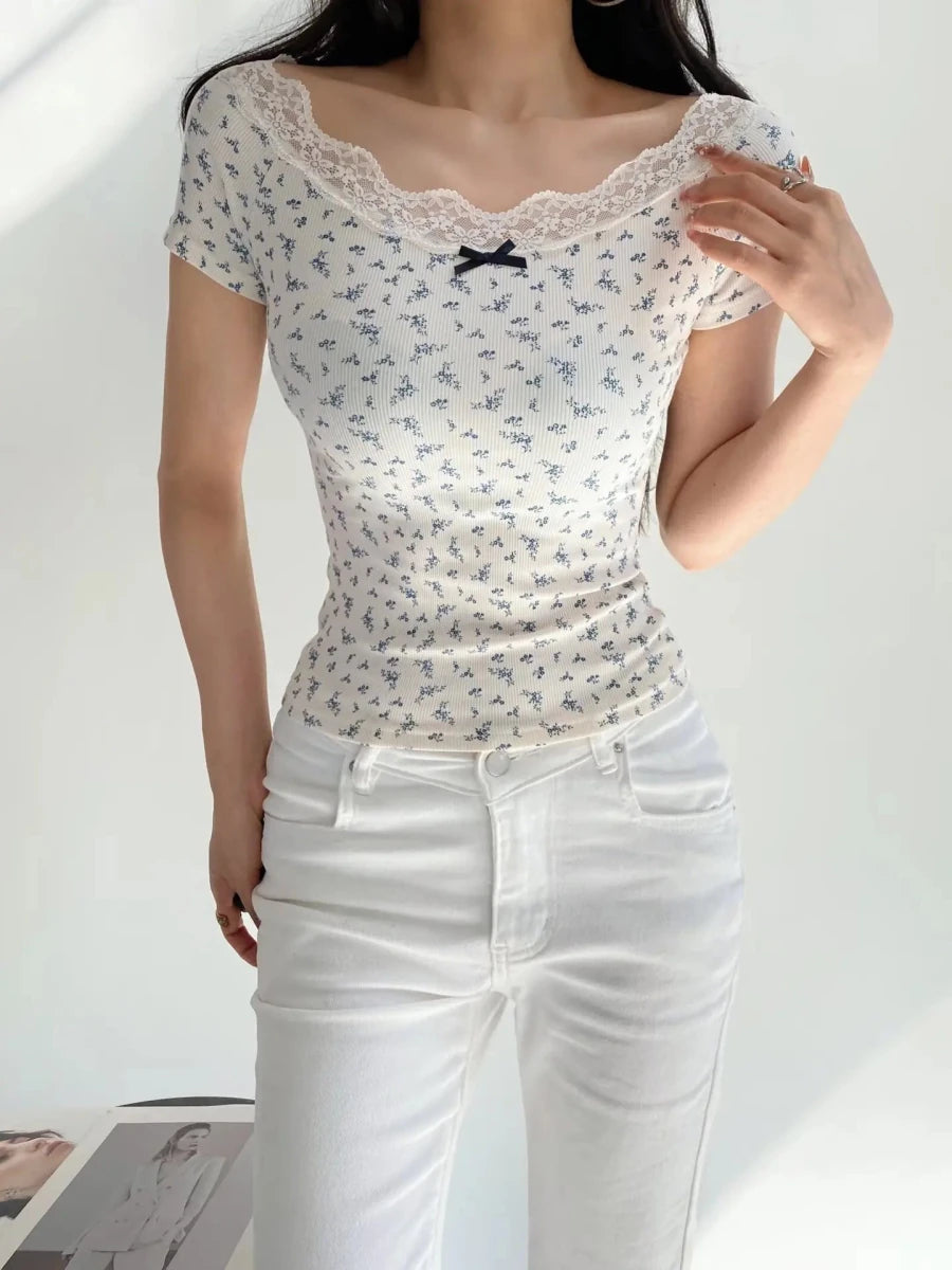 Top Vintage Femme Fleurs - Louise Vintage