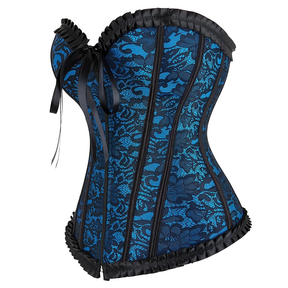 Top Vintage Pin Up Bleu - Louise Vintage