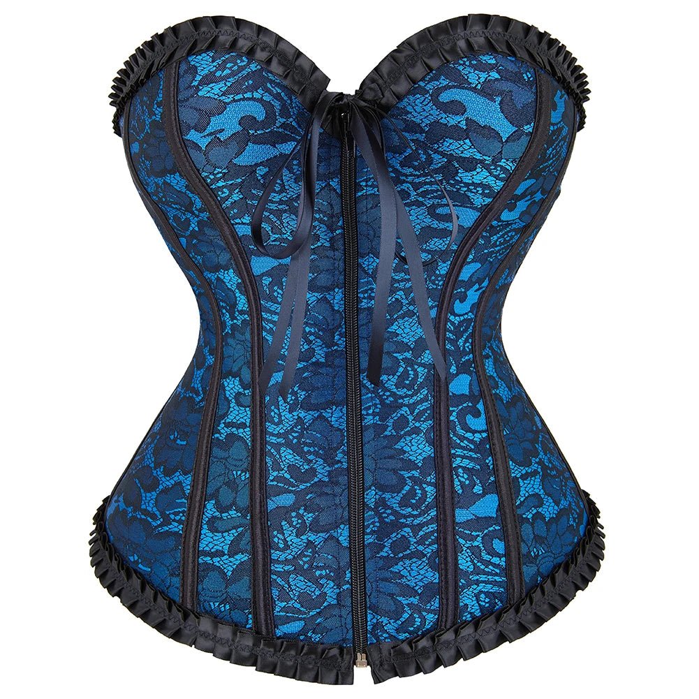 Top Vintage Pin Up Bleu - Louise Vintage