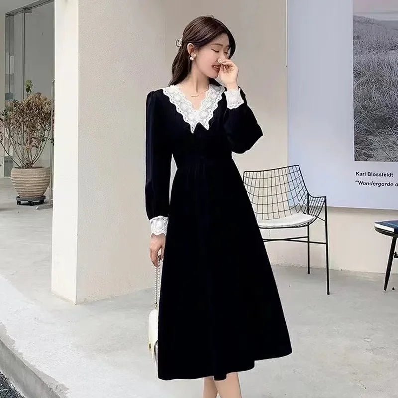 Vintage Robe Out - fit Années 40 Noir - Louise Vintage