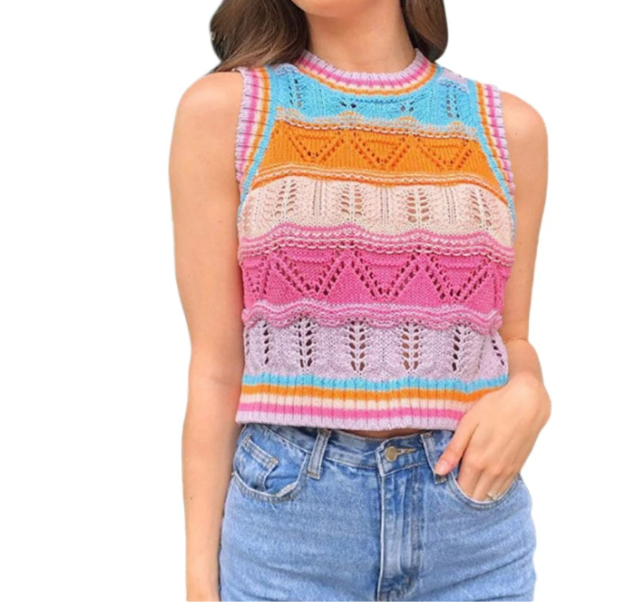 Pull Crochet Vintage