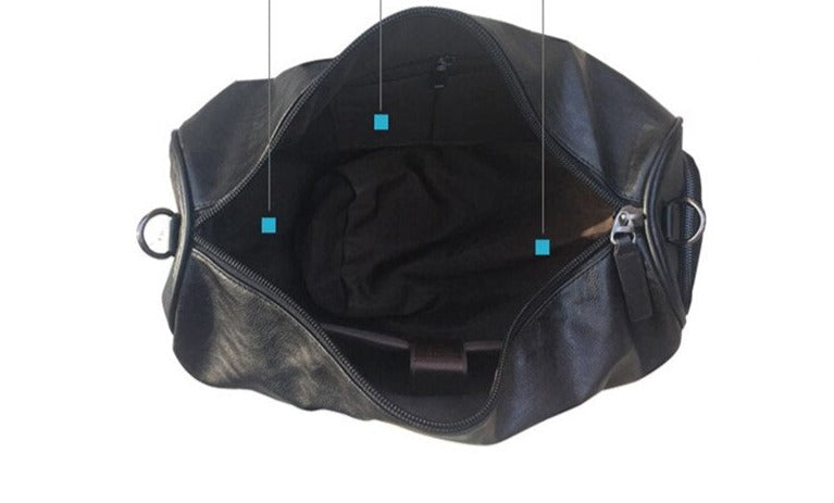 Sac Paquetage Vintage Noir