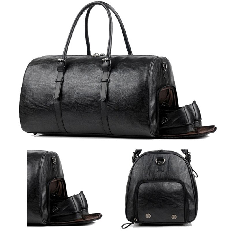 Sac Paquetage Vintage Noir