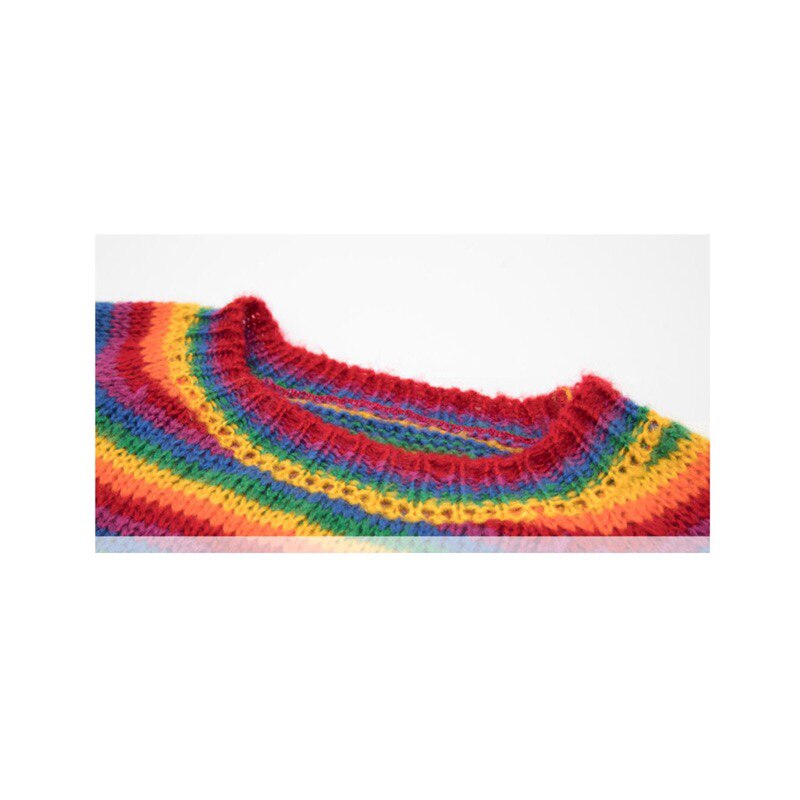 Pull Vintage Arc en Ciel