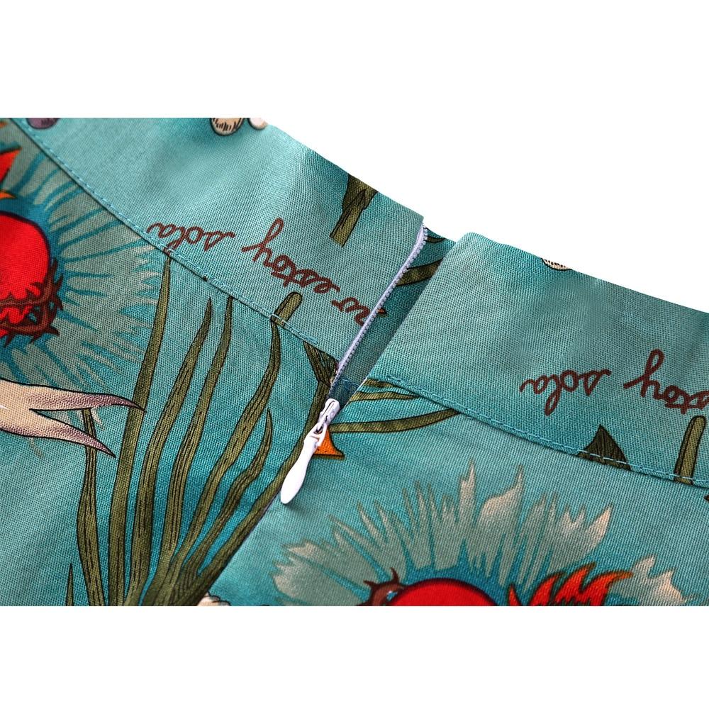 Jupe Vintage Vert Frida - Louise Vintage