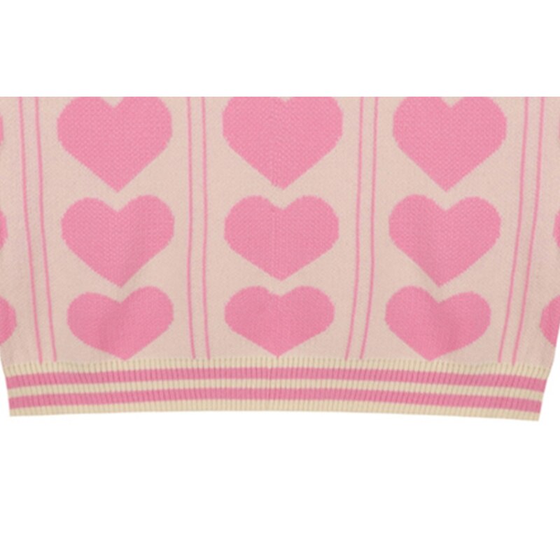 Pull Sans Manche Jacquard Vintage