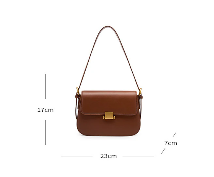 Sac Cuir Vintage Italien Beige