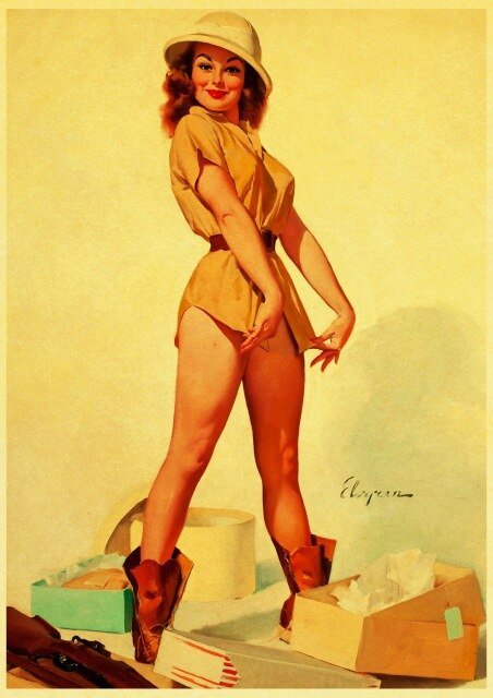 Affiche Elvgren Vintage - Louise Vintage