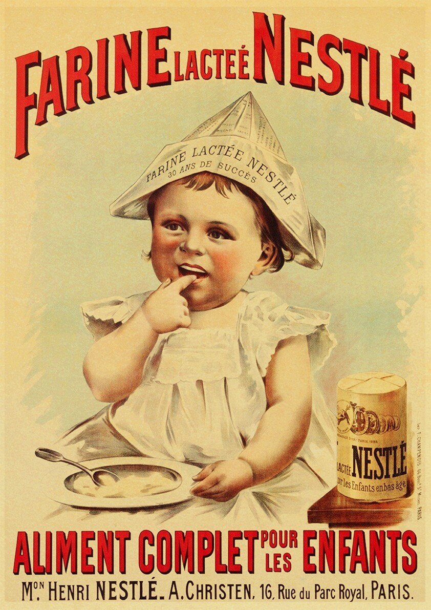Affiche Publicitaire Vintage Cuisine