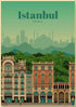 Affiche Vintage Istanbul Turquie - Louise Vintage