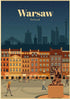 Affiche Vintage Varsovie - Louise Vintage