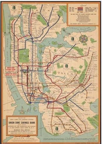 Affiche Vintage<br> New York - Louise Vintage
