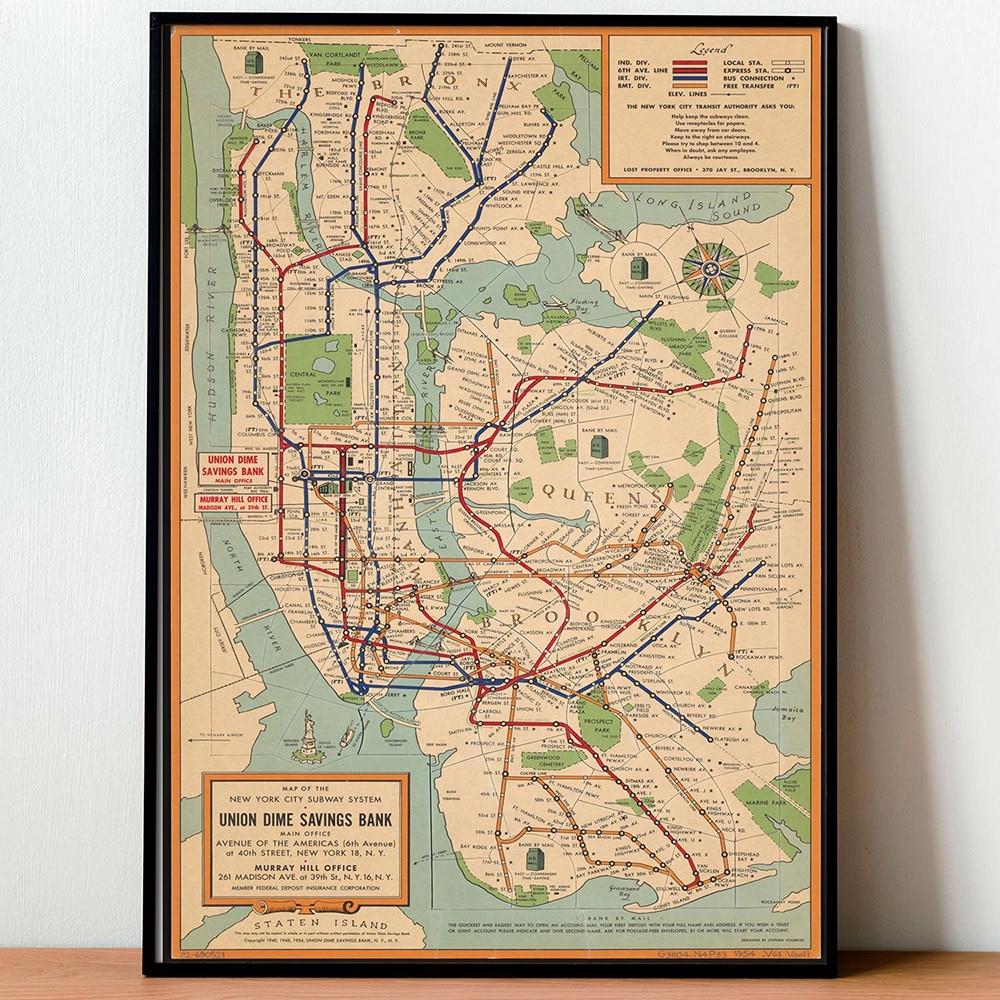 Affiche Vintage<br> New York - Louise Vintage