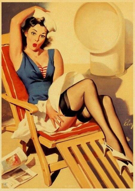 Affiche Vintage<br> Pin Up Croisière - Louise Vintage