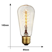 Ampoule Vintage Filament E27 Spirales